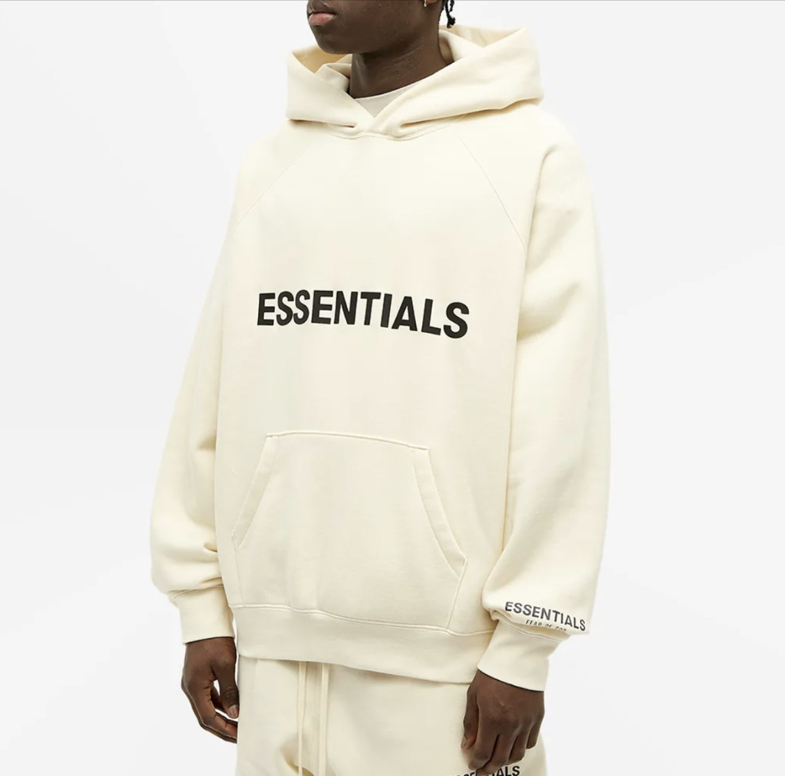 fear of god essential hoodie