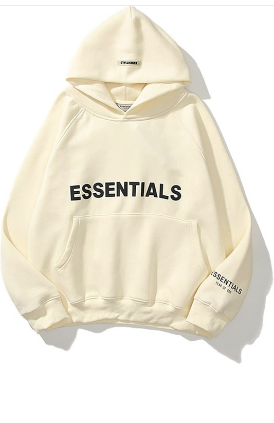 fear of god essential hoodie